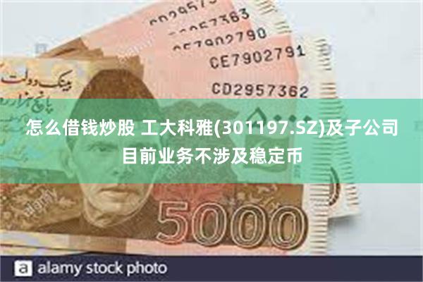 怎么借钱炒股 工大科雅(301197.SZ)及子公司目前业务不涉及稳定币