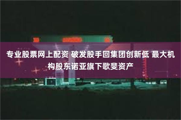专业股票网上配资 破发股手回集团创新低 最大机构股东诺亚旗下歌斐资产
