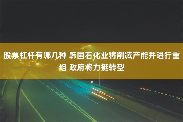 股票杠杆有哪几种 韩国石化业将削减产能并进行重组 政府将力挺转型
