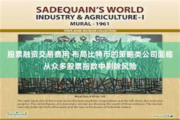 股票融资交易费用 布局比特币的策略类公司面临从众多股票指数中剔除风险